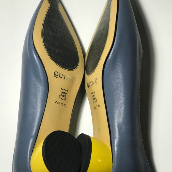 New leather woman low heel pump shoes - Picture 6 of 7